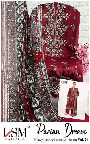 Pure Lawn Pakistani Unstitched Suit