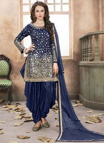 Unstitched Georgette Printed Punjabi Suit