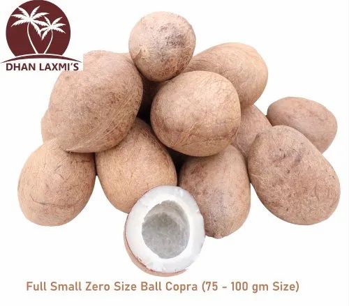 Full Small Zero Size Ball Copra, Coconut Size: 75 Gm
