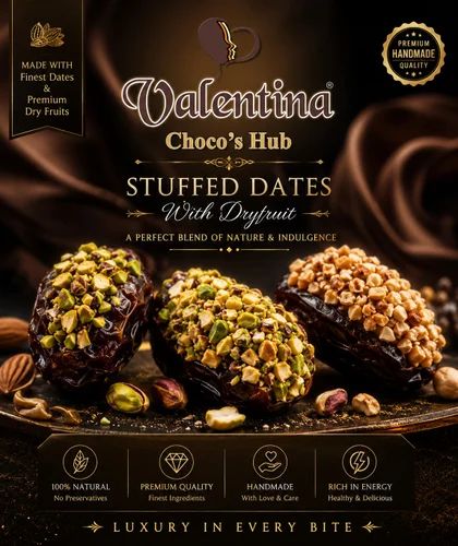 Pistachio Staffed Dates Chocolate