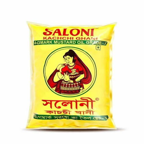 Saloni 500ml Pouch Kachi Ghani Mustard Oil