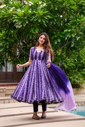 Silk Printed Latest Designer Soft Organza Suit