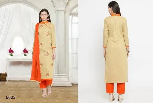 Formal Designer Chanderi Cotton Salwar suit