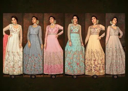 Party Wear Net Anarkali Suit