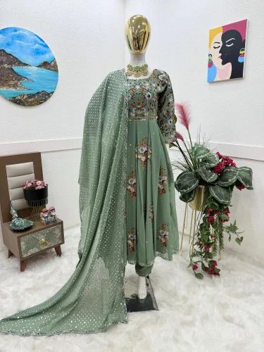 New Latest Designer Georgette Kurti