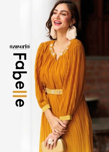 Fabelle By Zaveri Long Kurti, Size: XL