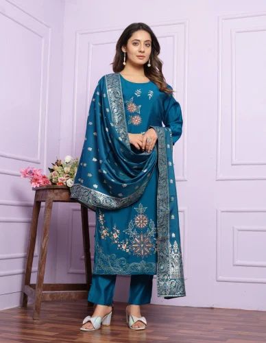 Embroidered Silk Latest New Designer Georgette Ladies Suit