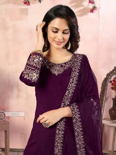 Georgette 44-45" Designer Patiala Suits, Pakistani