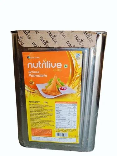 Nutrilive Gold Refined Palm Olein Oil, 15 kg