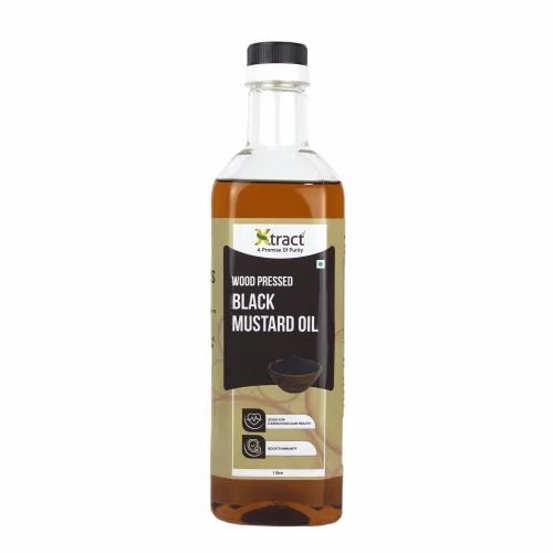 Lowers Cholesterol Wood Pressed Black Mustard Oil, 1 L