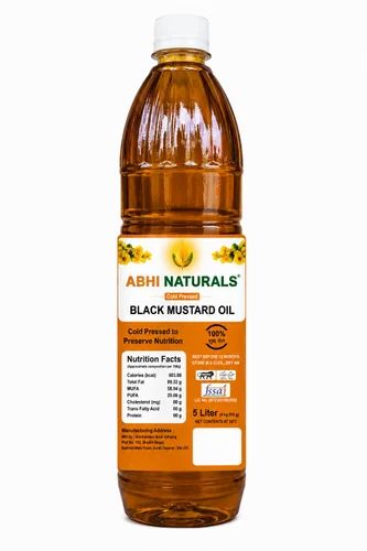 5L Abhi Naturals Cold Pressed Black Mustard Oil