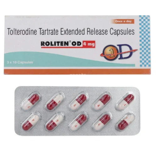 4mg Roliten OD Tolterodine Capsule