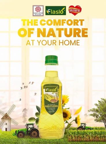 Flasio Rich Blend of Olive & Flaxseed Multi Source Edible Oil Half Litre