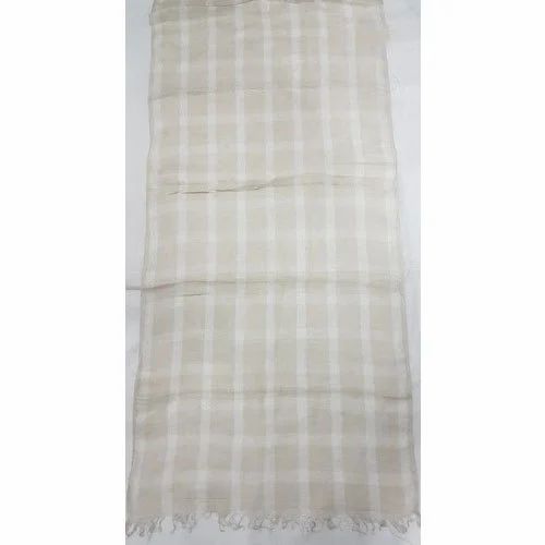Checked Linen Yarn Dyed Check Stoles