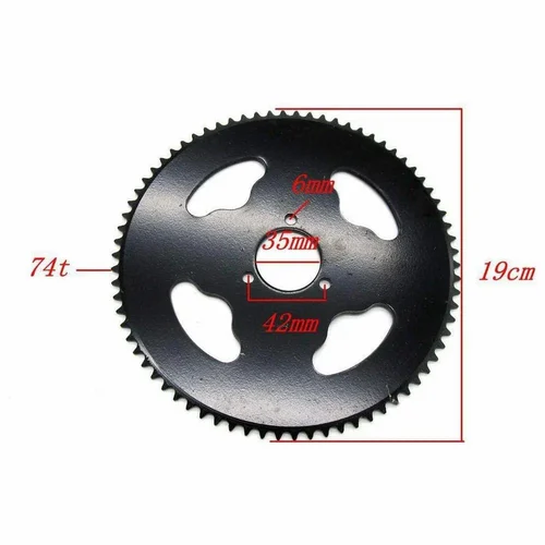 T8F 74T rear sprocket for electric tricycle mini Pocket Bike