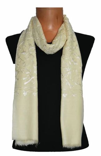 Wool Modal Embroidery Scarf