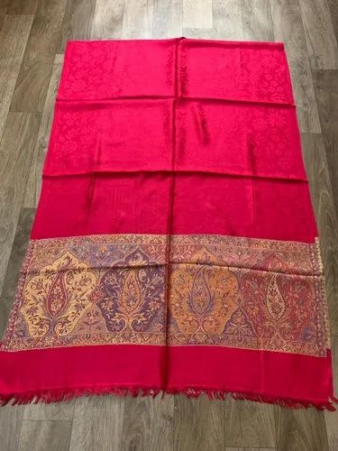 Kshitiz Textiles Rectangular Silk Kashmiri Stole
