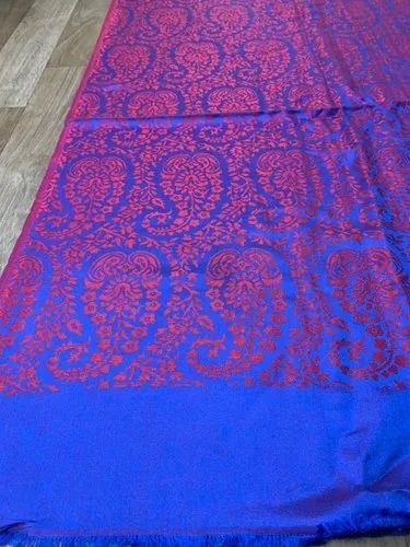 Kshitiz Textiles Rectangular Modal Silk Reversible Designer Stole