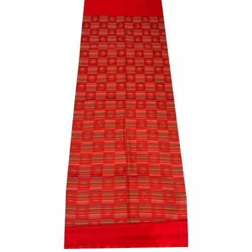 Printed Red Wool Check Stole