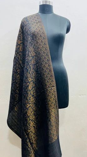Multicolor Luxury pashmina pure finewool moonlight zari stole