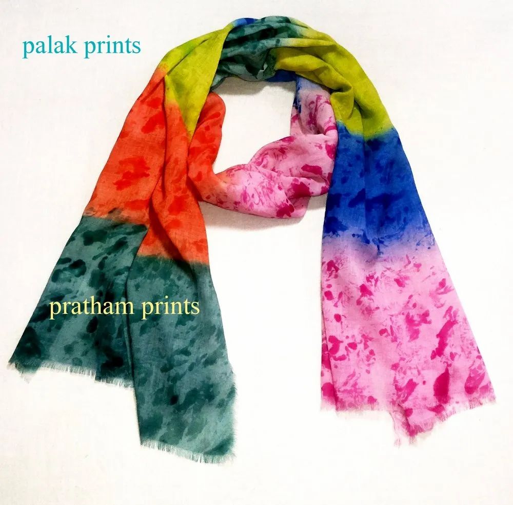Cotton Gauze Hand Painting Stoles
