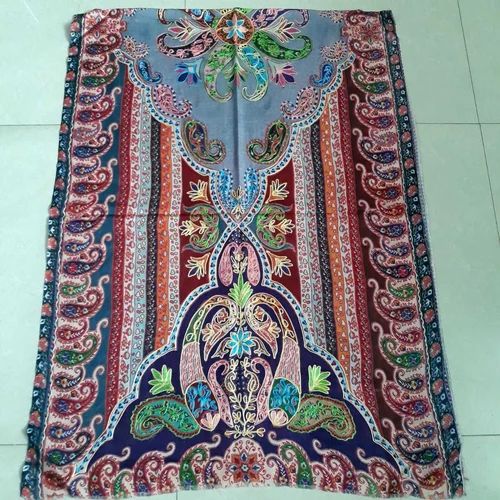 Printed Girisha Model Digital Print Embroidery Stole