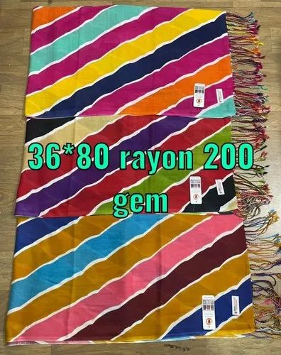 Awadh Handlooms 200Gm Printed Rayon Stole
