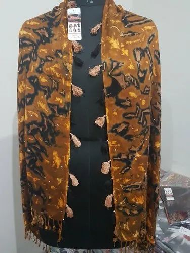 Ladies Casual Wear Viscose Satin Stole