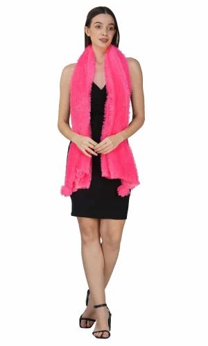 Faux Fur Winter Stole Women Girls Dupatta