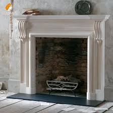 Classic Modern Design Indoor Home Decor Hand-Carved Natural Stone Marble Fireplace