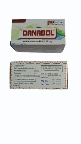 Danabol 10 Mg Tablets, For Muscle Building, Packaging Size: 10*10