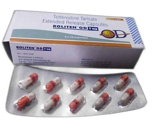 TOLTERODINE TARTRATE EXTENDED RELEASE CAPSULES 2MG