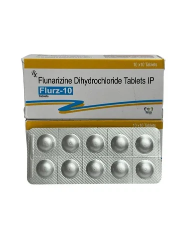 10mg Flurz Flunarizine Dihydrochloride Tablet