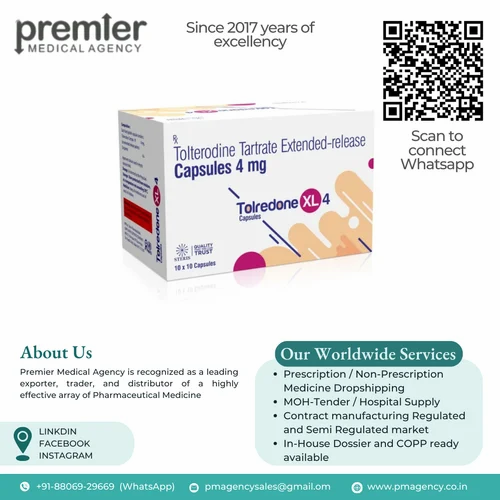 Tolterodine Tartrate 4 Mg Capsules Tolredon XL