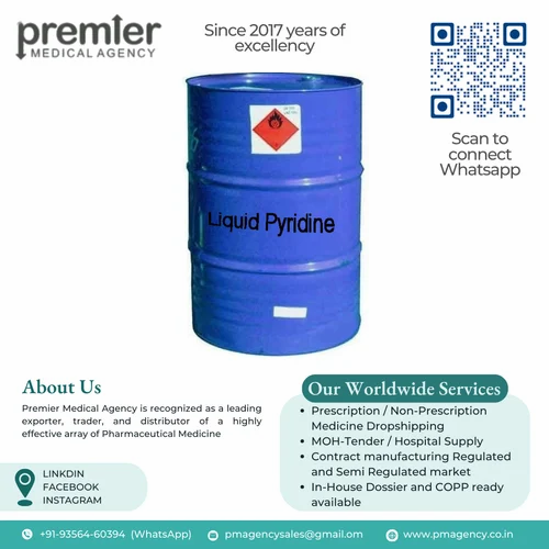 Technical Grade Liquid Pyridine, For Industrial, Packaging Size: Greater Than 100L