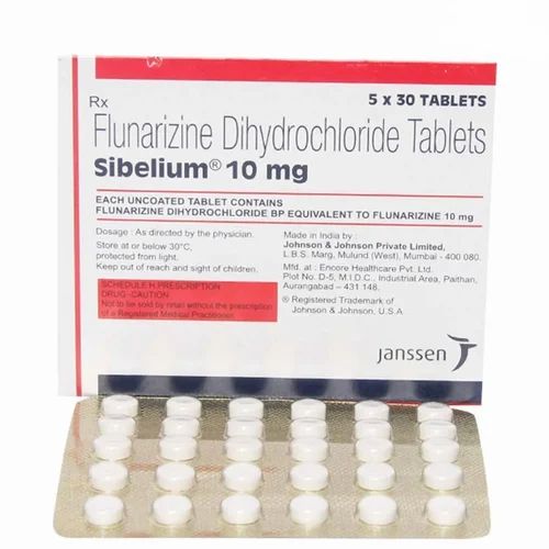 10mg Sibelium Flunarizine Dihydrochloride Tablets