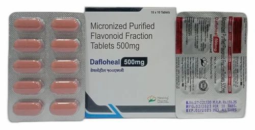 Diosmin (450 Mg) + Hesperidin (50 Mg) DAFLOHEAL 500 MG TAB