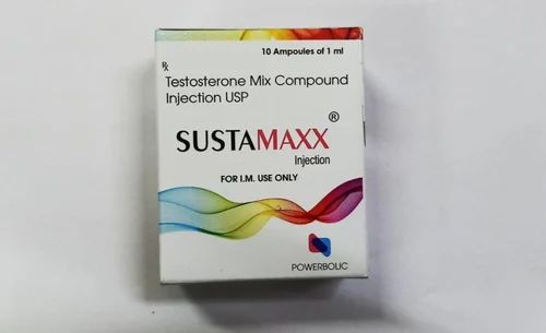 Sustamaxx Injection 1ml (Testosterone Mix Compound), Packaging Size: 10 Ampoules Of 1 ml