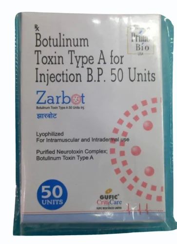50 U Zarbot Botulinum Toxin Type A Injection, 300mg