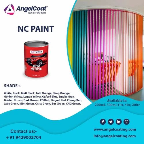 AngelCoat NC White Paint For Tinting 800 Ml, For INDSTRIAL