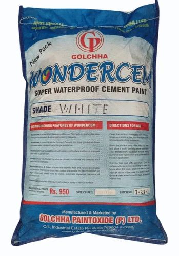 Golchha Wondercem Cement Paint ( Wall Coatings ), White