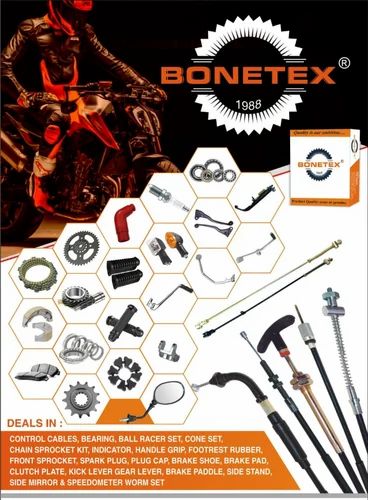 Bonetex Two Wheeler Bike Spare Parts, Compatible Bike Model: Hero Splendor Plus