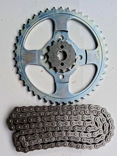 Stainless Steel Bike Tvs Xl 100 Chain Kit