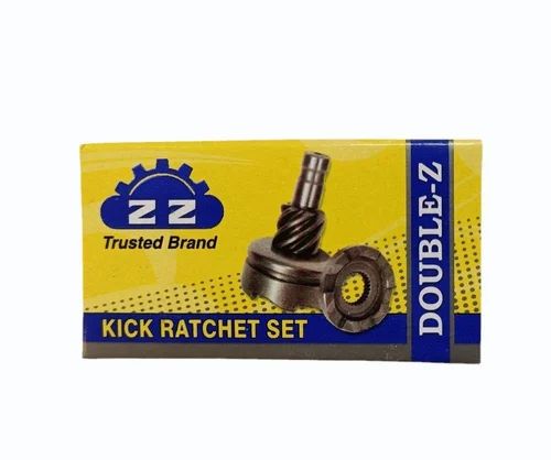 Iron Polished Double ZZ Kick Ratchet Set, For Used for Two Wheelers, Box