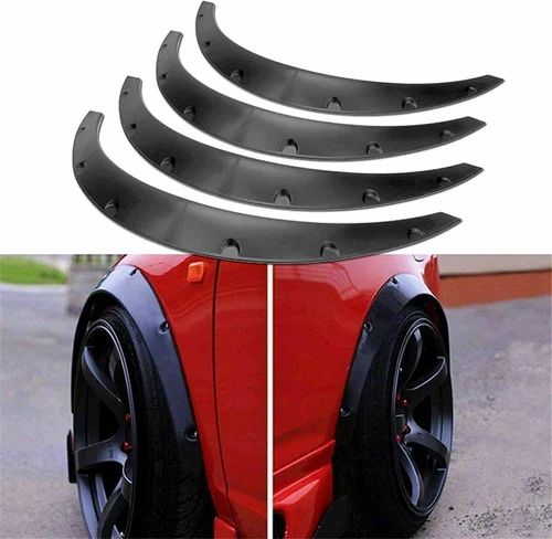 Universal Car Wheel Arch Fender Protector 4PC 3.5"/890mm Fender Flares Over Wide Body Wheel Arches