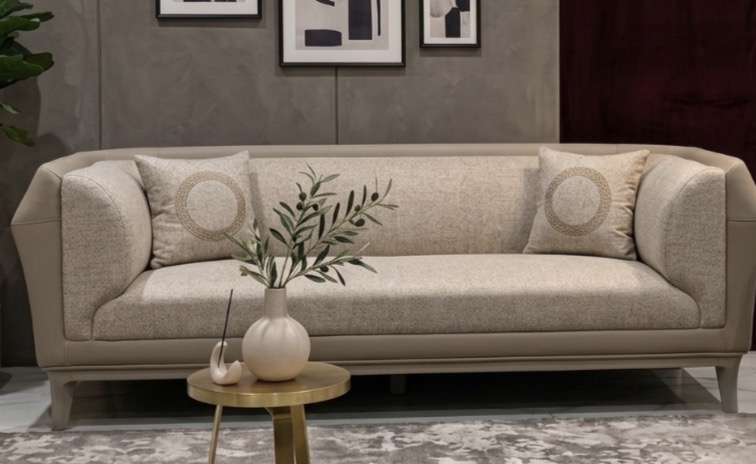 Modern Upholstered Tuxedo Sofa