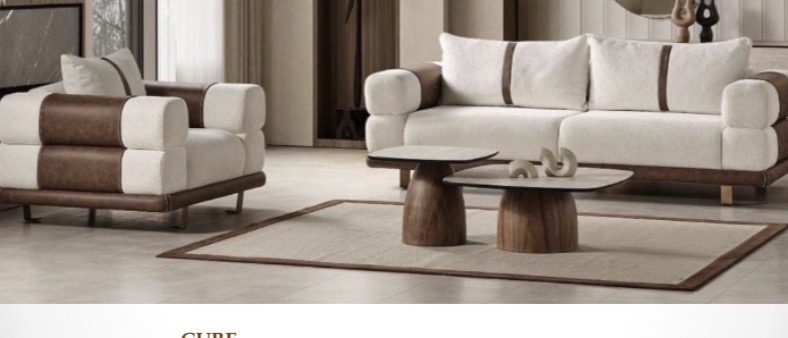 Modern Upholstered Living Room Sofa Set