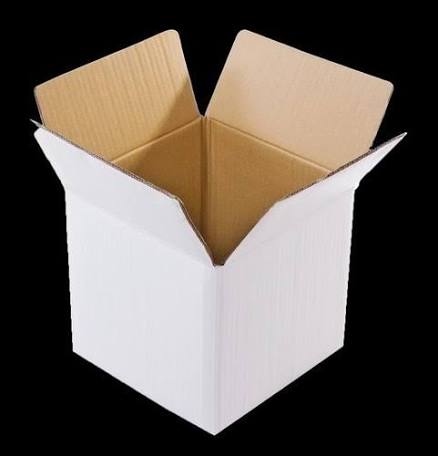 Cardboard 2 Ply White Corrugated Box