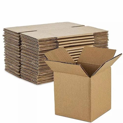 Jia Industries 3 Ply 5 x 5 x 5 inch Corrugated Golden Box for Shipping & Packaging (Pack of 100 Box)