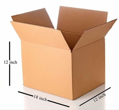 Ace 18 x 18 x 12 inch 3 Ply Corrugated Cardboard Brown Box, Packing Box, Shipping box Pack of 250